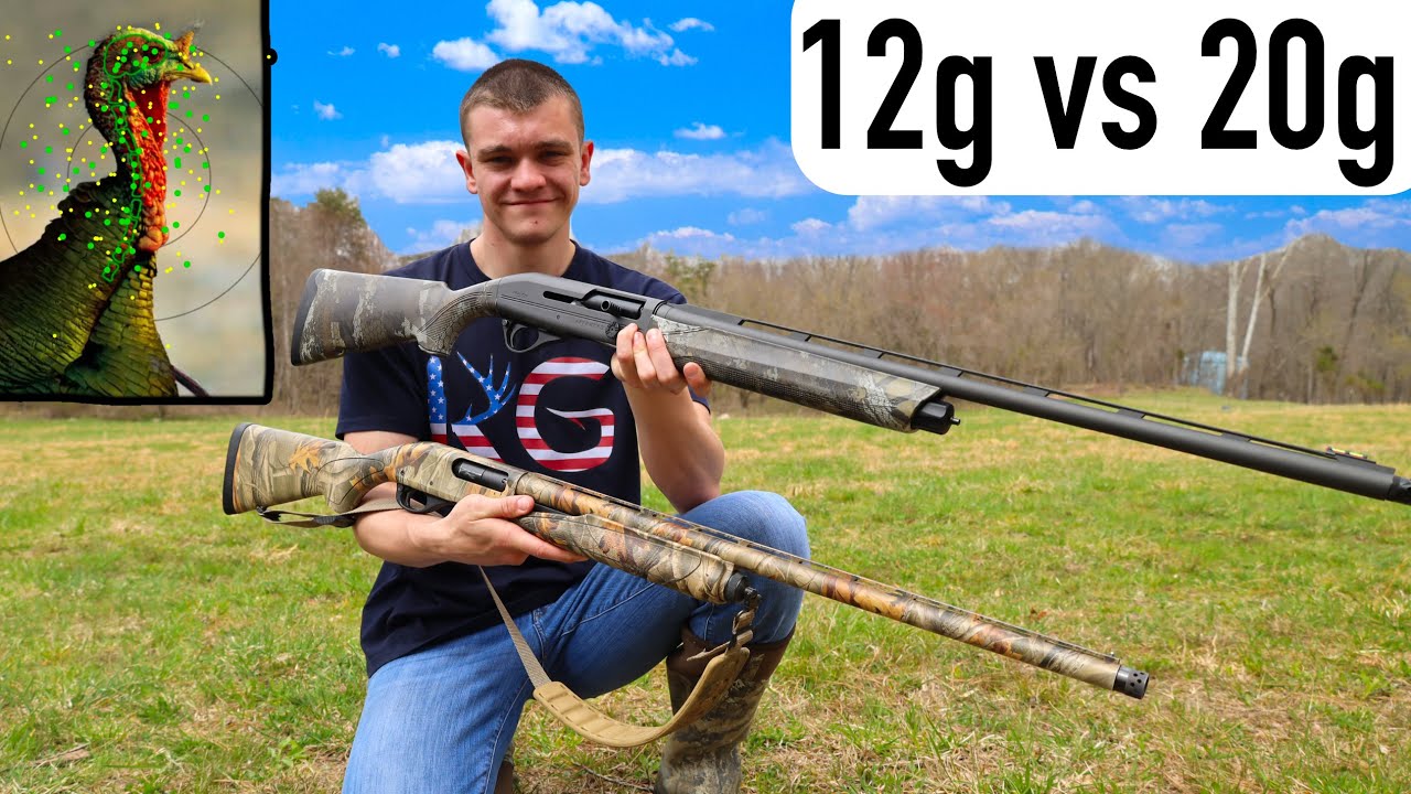 Turkey Hunting 12 Gauge vs 20 Gauge Shotgun!